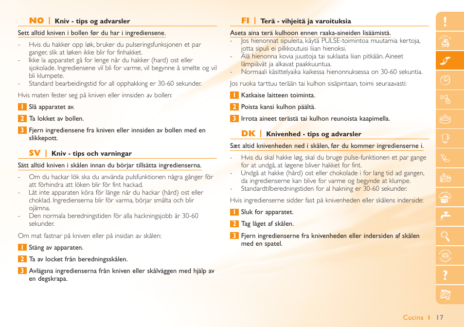 Philips Robot de cuisine User Manual | Page 17 / 64