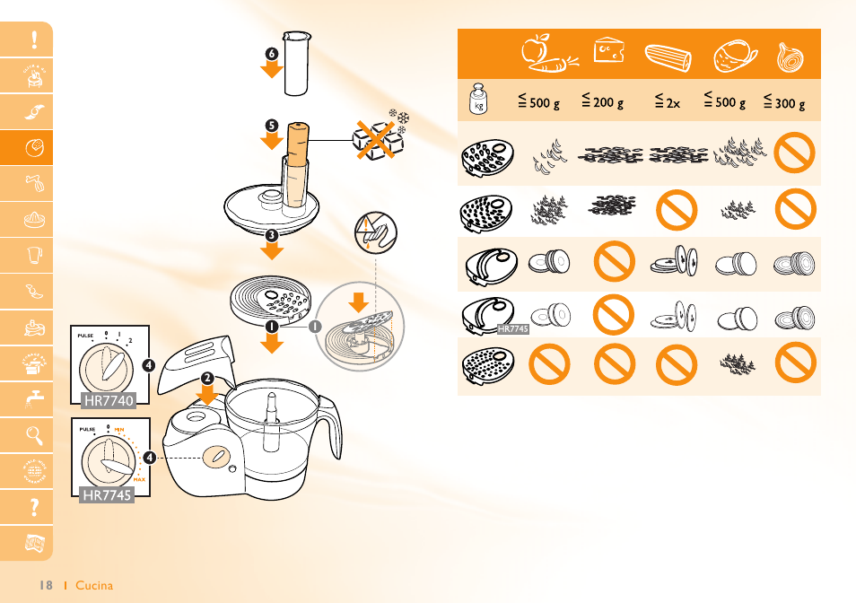 Philips Robot de cuisine User Manual | Page 18 / 64