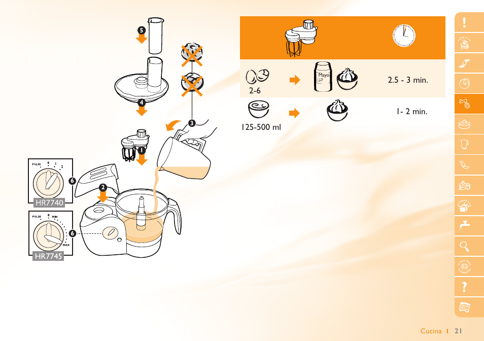 Philips Robot de cuisine User Manual | Page 21 / 64