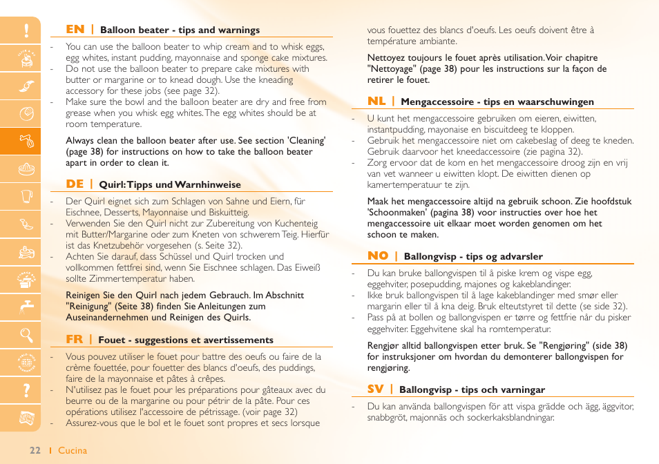 Philips Robot de cuisine User Manual | Page 22 / 64