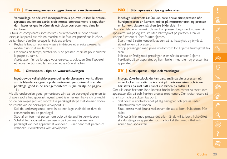 Philips Robot de cuisine User Manual | Page 25 / 64