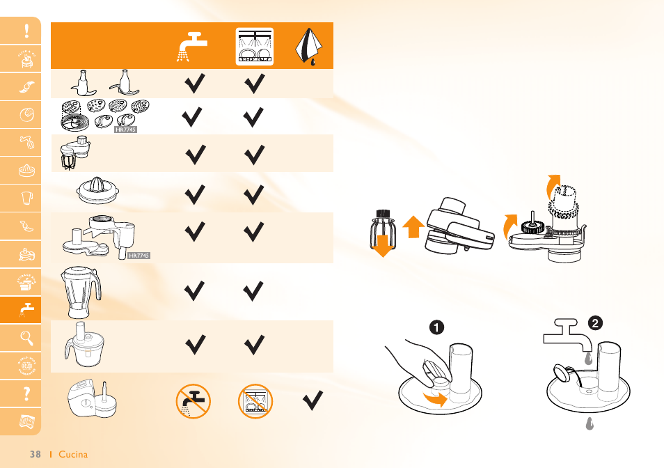 Philips Robot de cuisine User Manual | Page 38 / 64