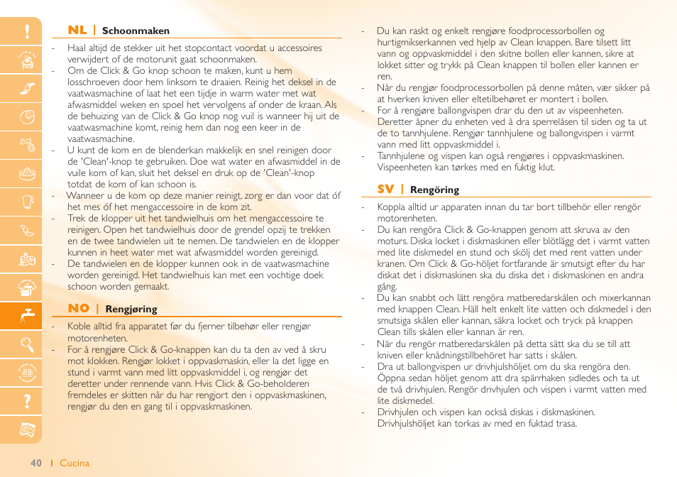 Philips Robot de cuisine User Manual | Page 40 / 64