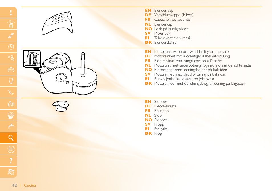 Philips Robot de cuisine User Manual | Page 42 / 64