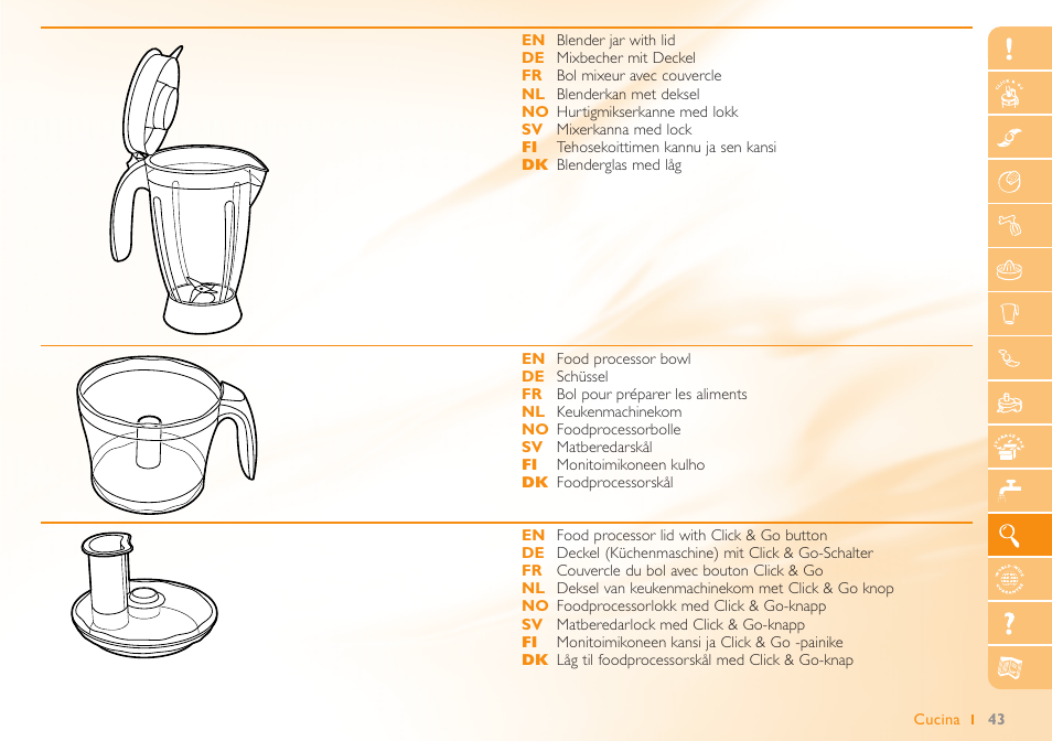 Philips Robot de cuisine User Manual | Page 43 / 64