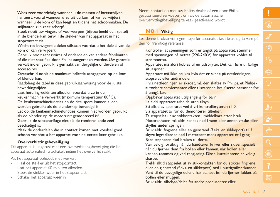 Philips Robot de cuisine User Manual | Page 7 / 64