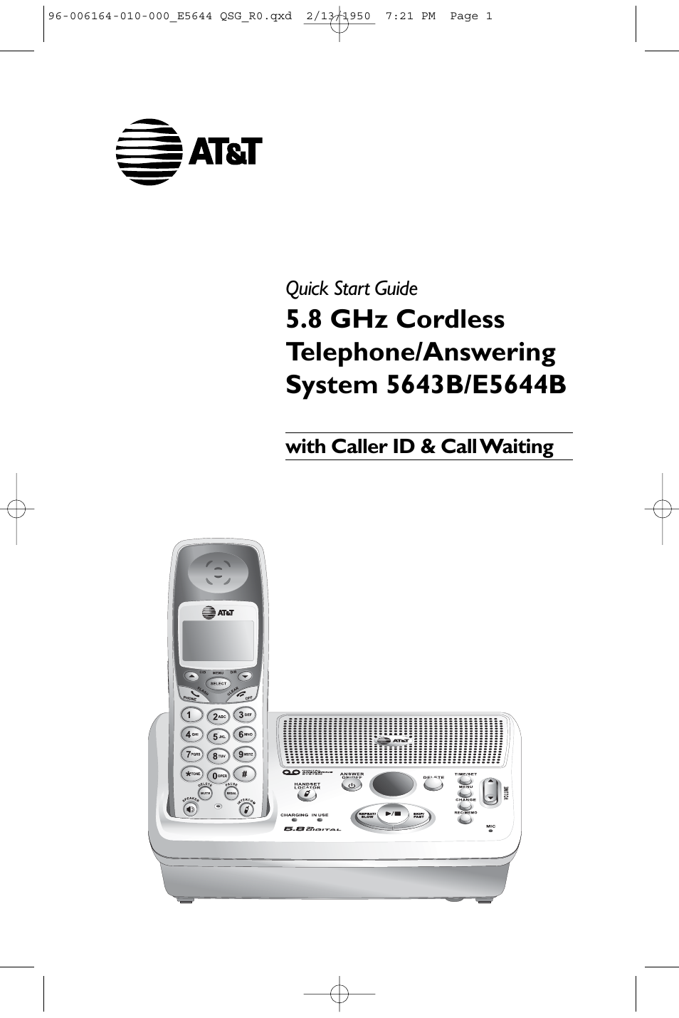 AT&T 5643B User Manual | 4 pages