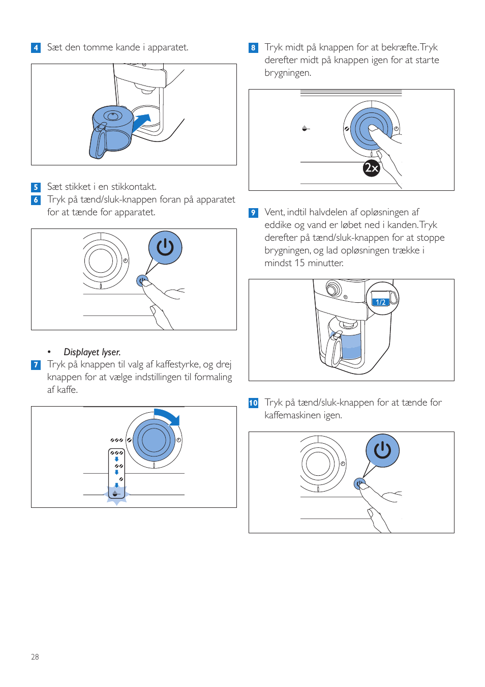 Philips Grind & Brew Cafetière User Manual | Page 28 / 212