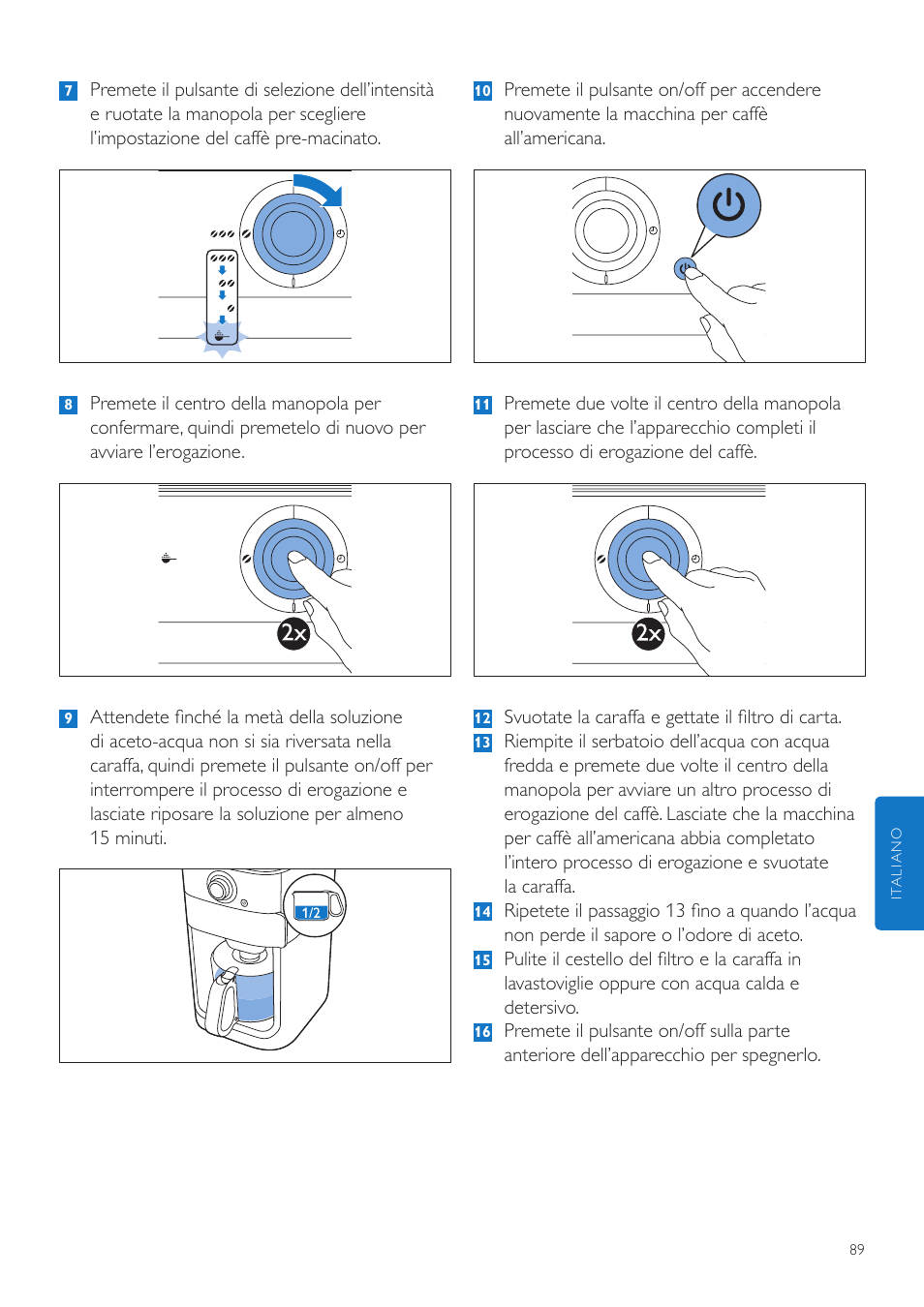 Philips Grind & Brew Cafetière User Manual | Page 89 / 212