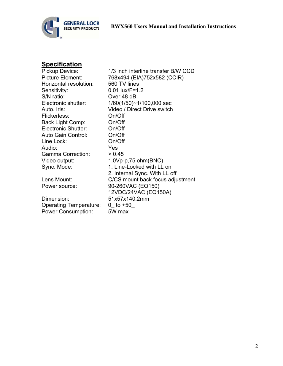 AT&T BWX560 User Manual | Page 2 / 6