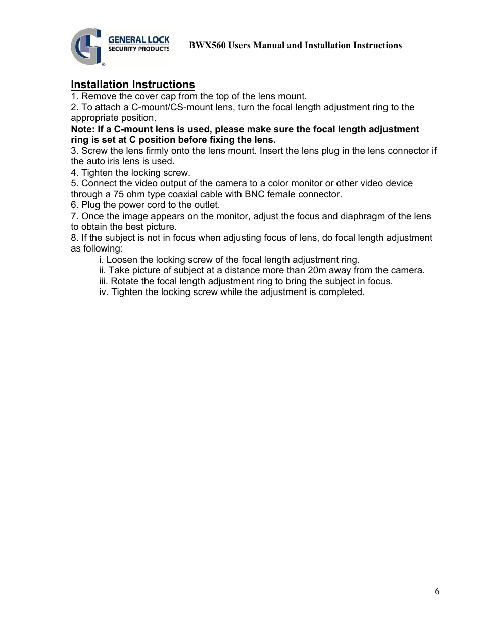 AT&T BWX560 User Manual | Page 6 / 6