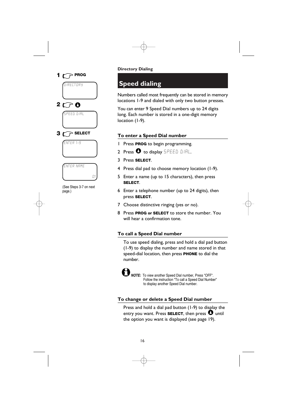Speed dialing | AT&T 1445/1145 User Manual | Page 18 / 32