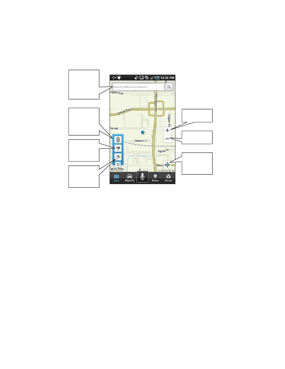 Map menu options | AT&T HD61W66 User Manual | Page 14 / 71