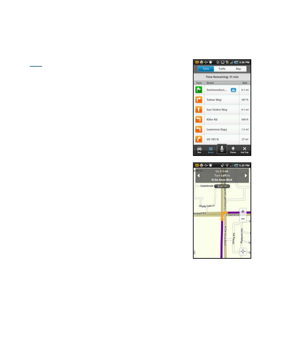 Route, Turns | AT&T HD61W66 User Manual | Page 36 / 71