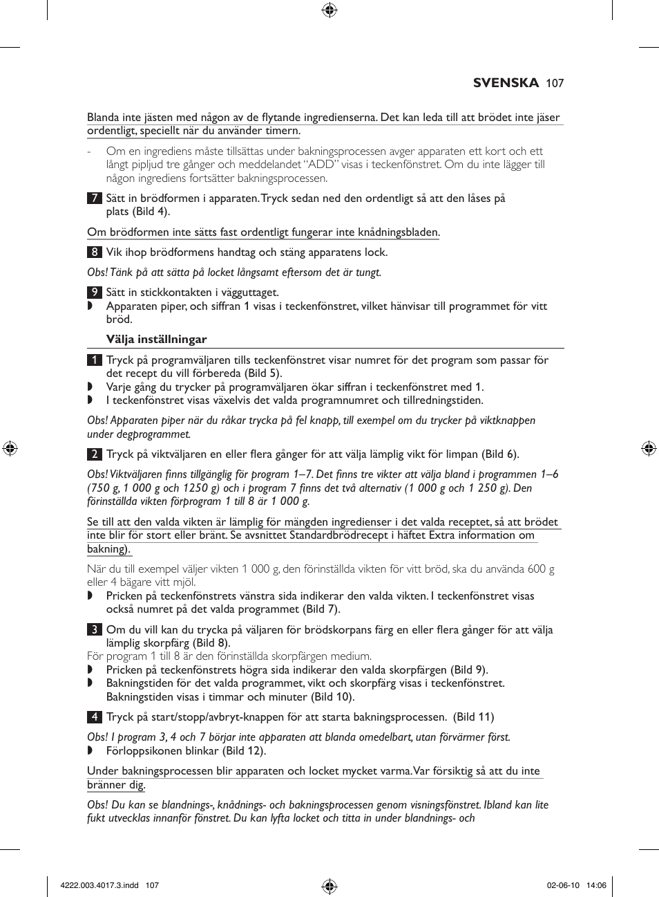 Philips Pure Essentials Collection Machine à pain User Manual | Page 107 / 126
