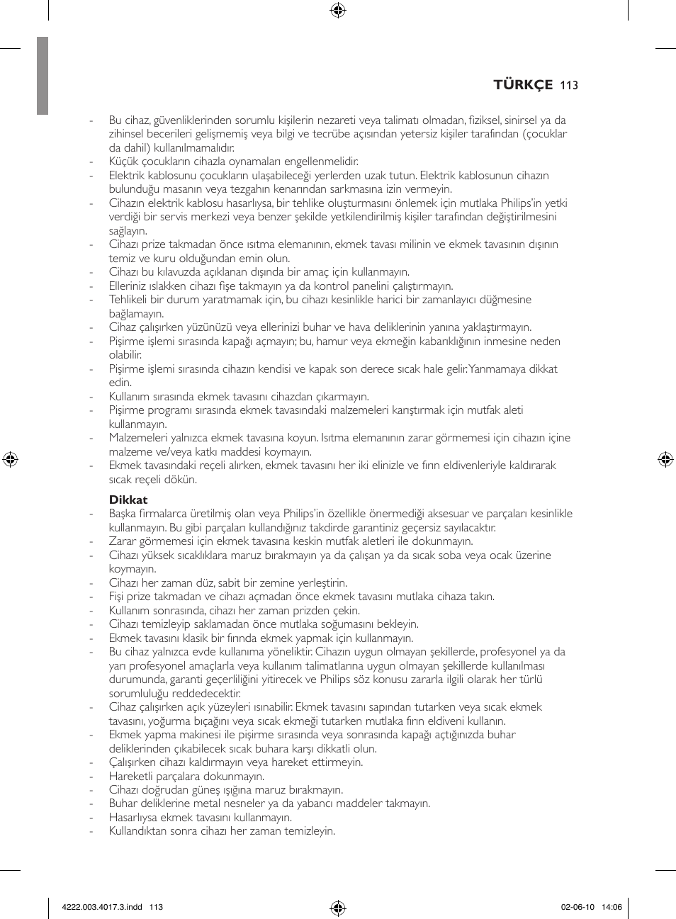 Philips Pure Essentials Collection Machine à pain User Manual | Page 113 / 126