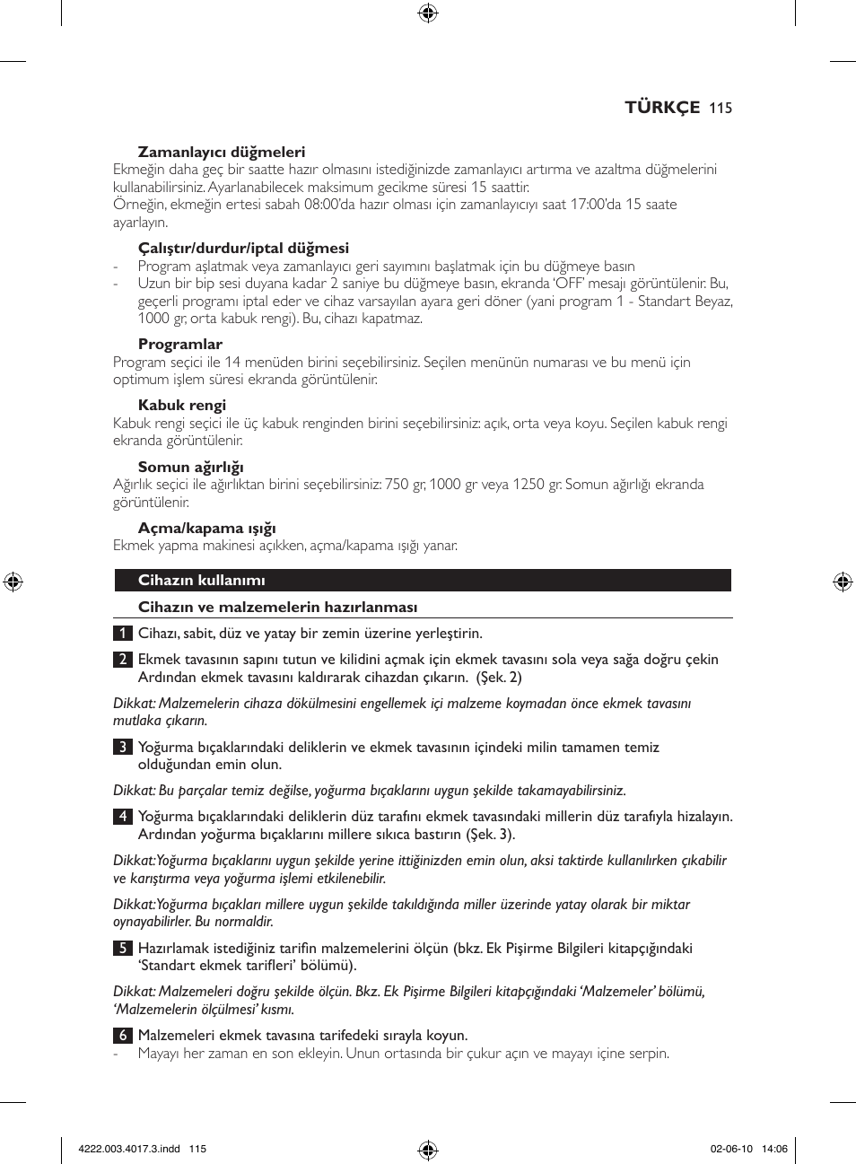 Philips Pure Essentials Collection Machine à pain User Manual | Page 115 / 126