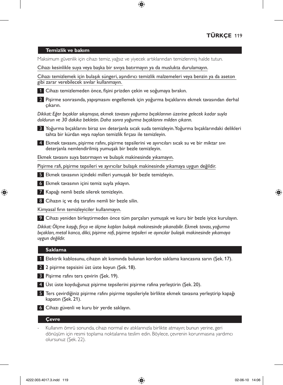 Philips Pure Essentials Collection Machine à pain User Manual | Page 119 / 126