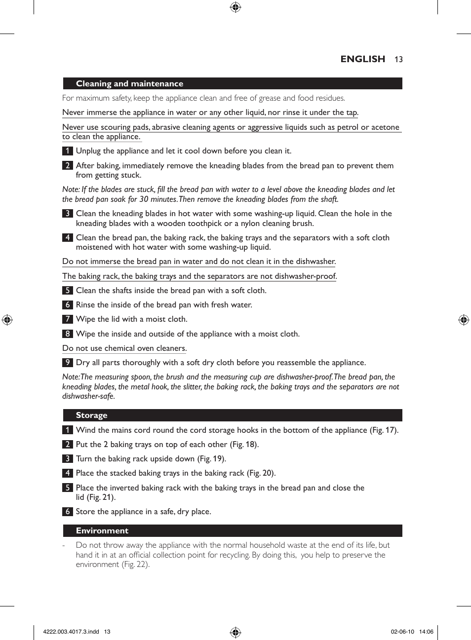 Philips Pure Essentials Collection Machine à pain User Manual | Page 13 / 126