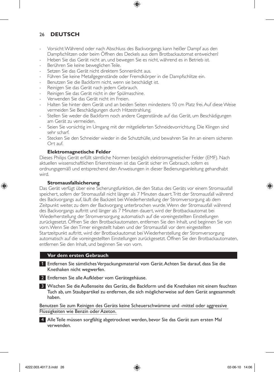 Philips Pure Essentials Collection Machine à pain User Manual | Page 26 / 126