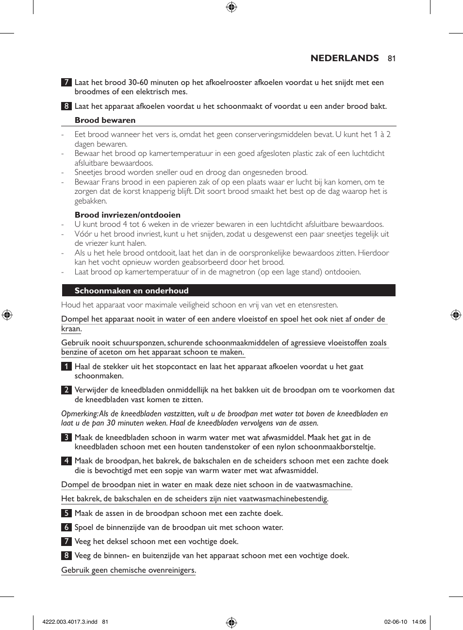 Philips Pure Essentials Collection Machine à pain User Manual | Page 81 / 126