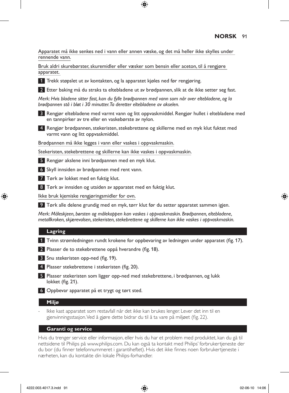 Philips Pure Essentials Collection Machine à pain User Manual | Page 91 / 126