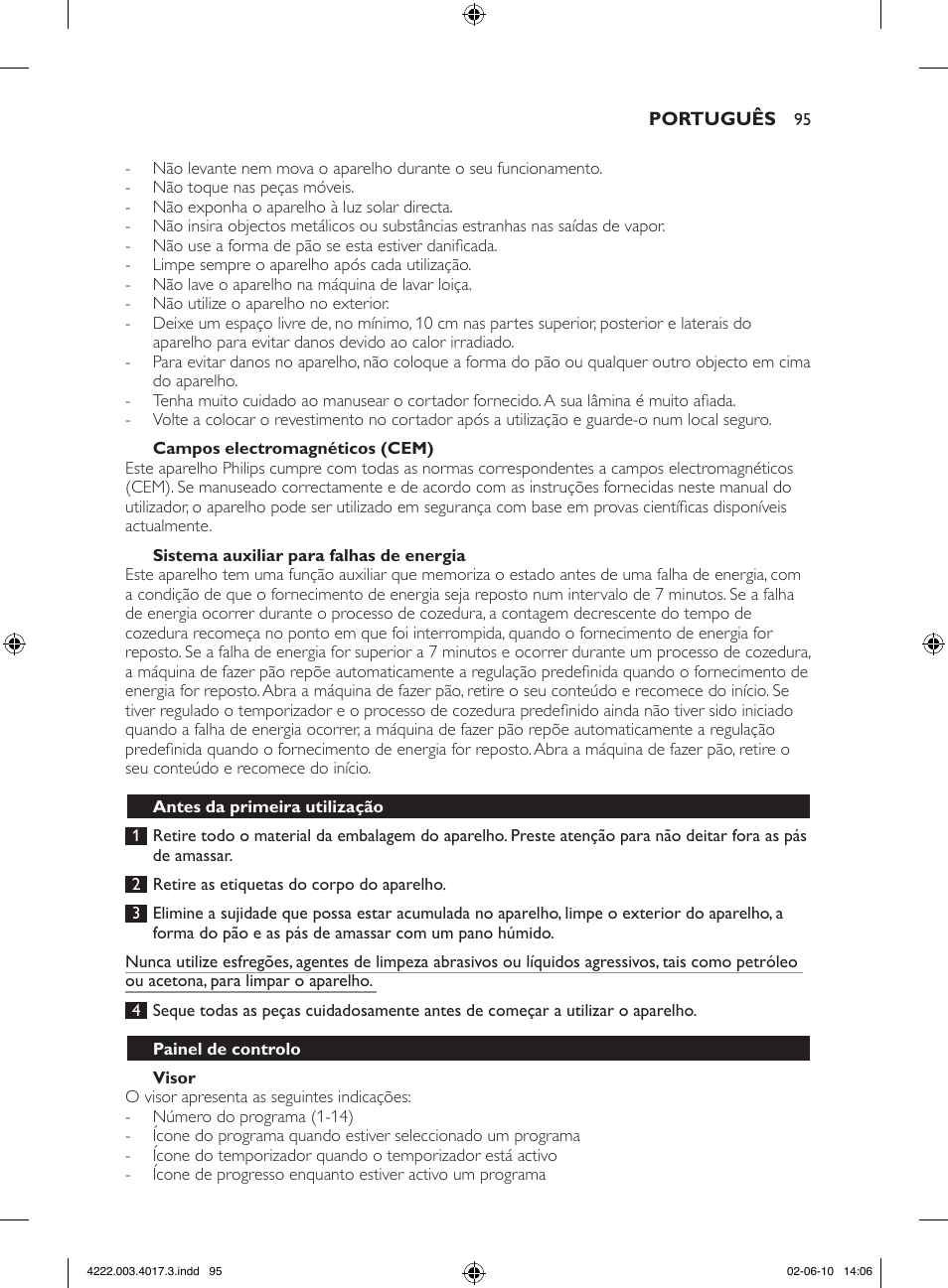 Philips Pure Essentials Collection Machine à pain User Manual | Page 95 / 126