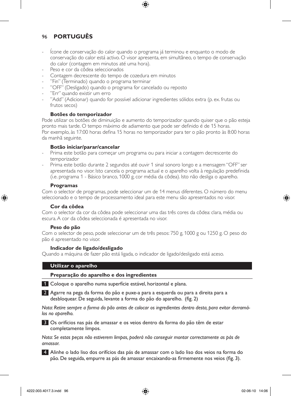 Philips Pure Essentials Collection Machine à pain User Manual | Page 96 / 126