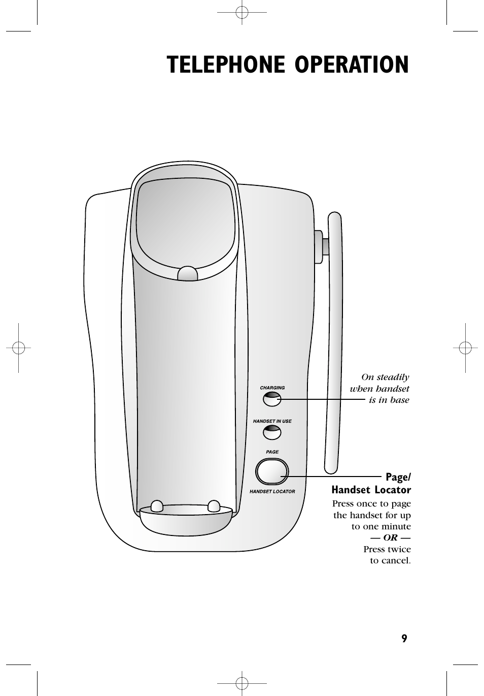 Telephone operation | AT&T 6100 User Manual | Page 10 / 17