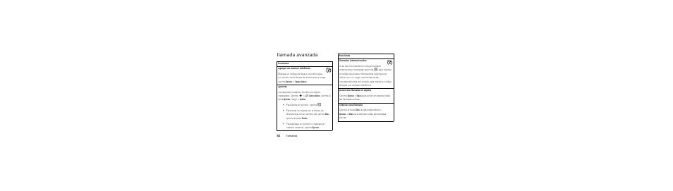 Llamada avanzada | AT&T MOTO Z9 User Manual | Page 172 / 248