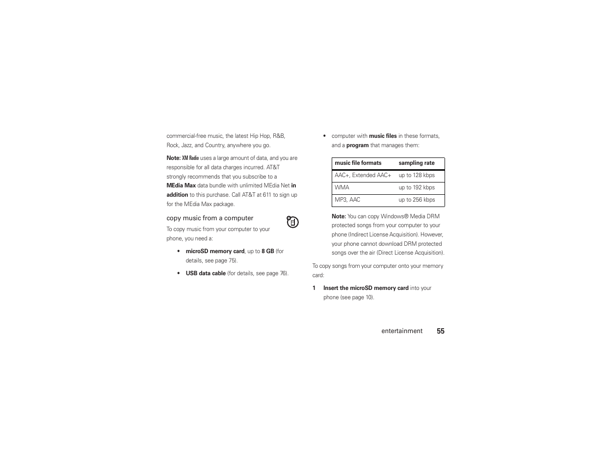 AT&T MOTO Z9 User Manual | Page 57 / 248
