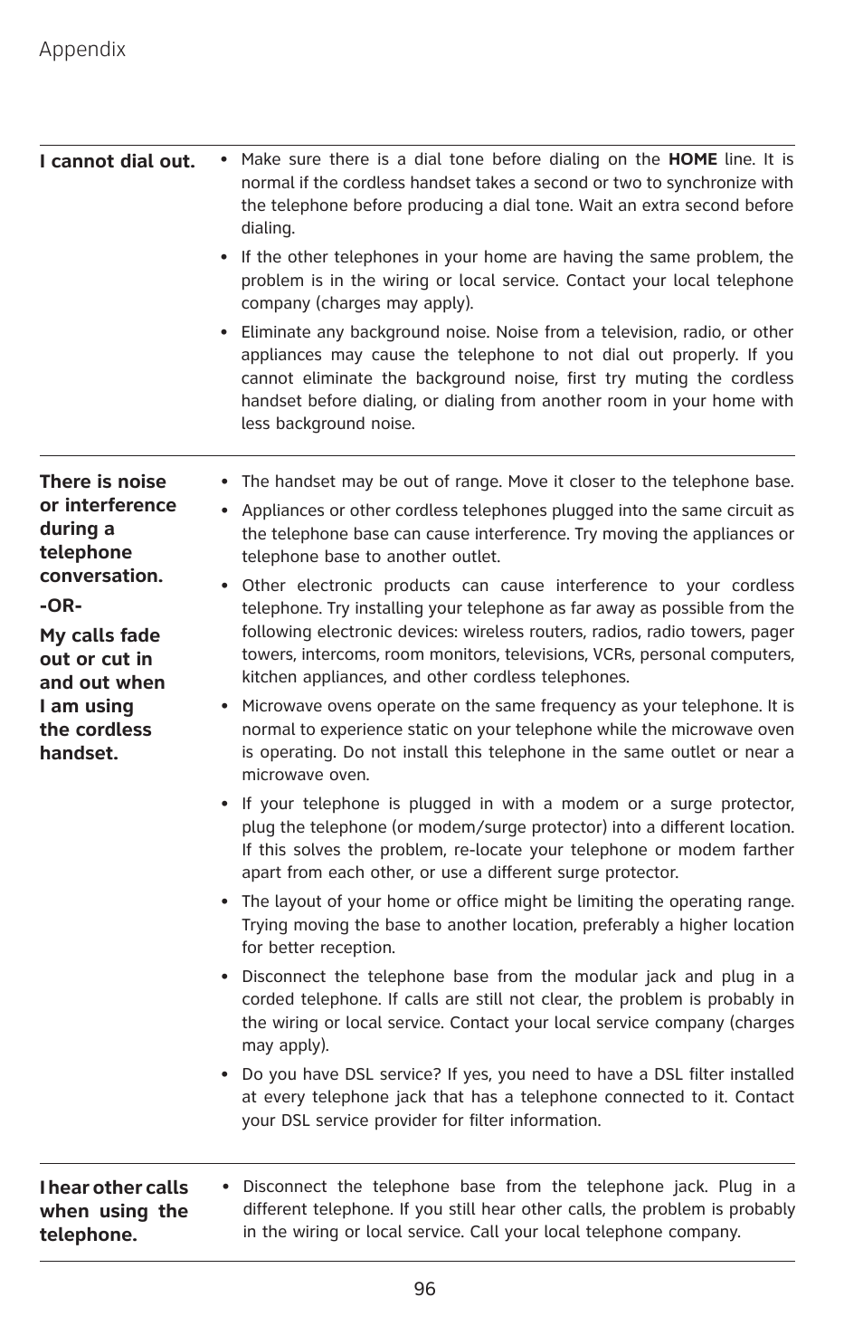 Appendix | AT&T EP5632/EP5632-2 User Manual | Page 100 / 117