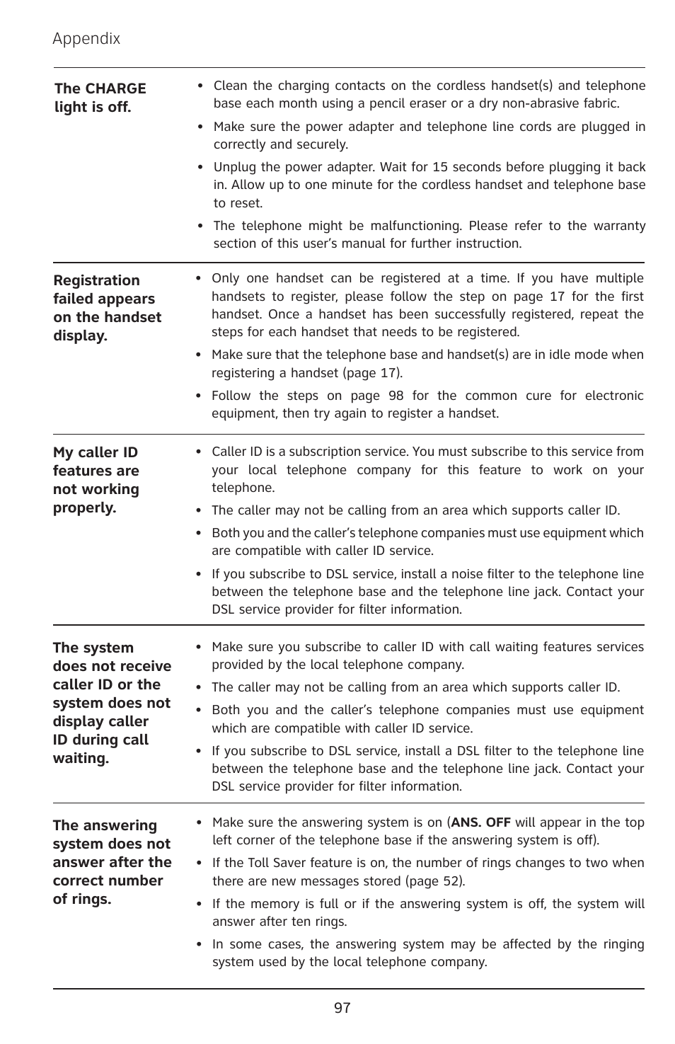 Appendix | AT&T EP5632/EP5632-2 User Manual | Page 101 / 117