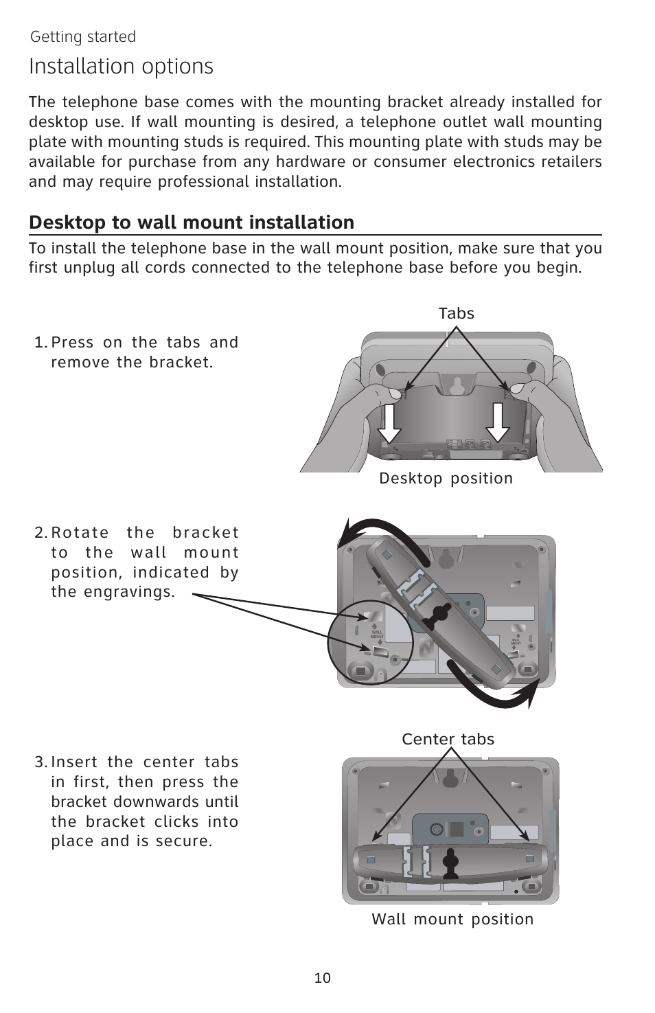 Installation options | AT&T EP5632/EP5632-2 User Manual | Page 14 / 117