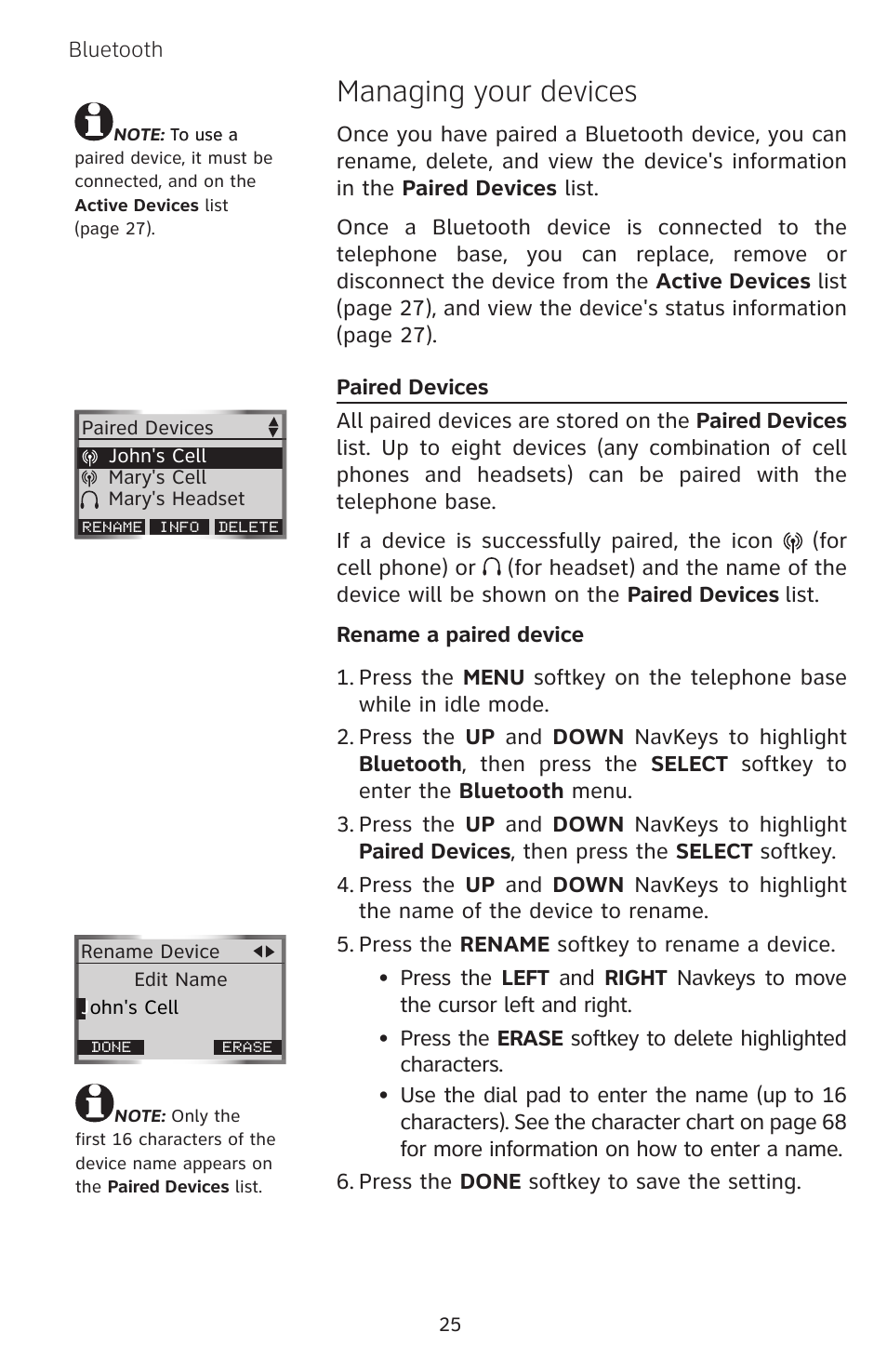 Managing your devices | AT&T EP5632/EP5632-2 User Manual | Page 29 / 117
