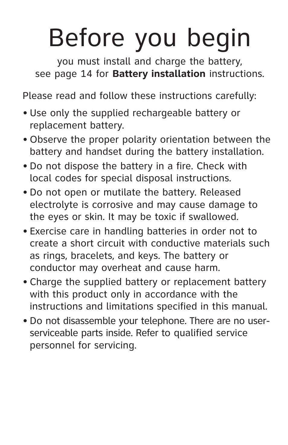 Before you begin | AT&T EP5632/EP5632-2 User Manual | Page 3 / 117