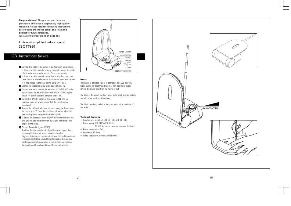 Philips Antenne TV User Manual | 7 pages