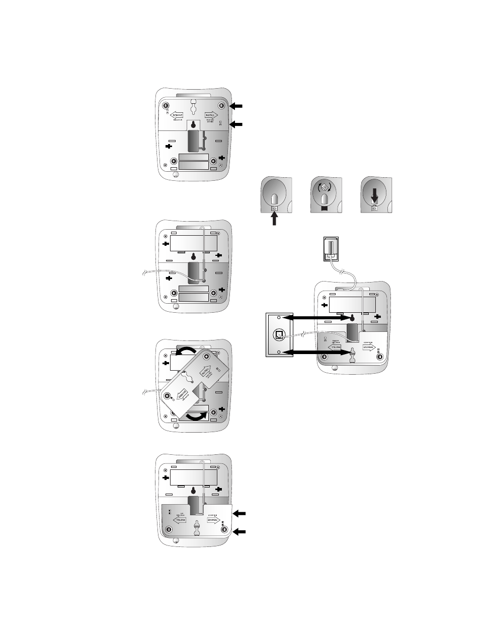 Wall installation | AT&T 1818 User Manual | Page 3 / 14