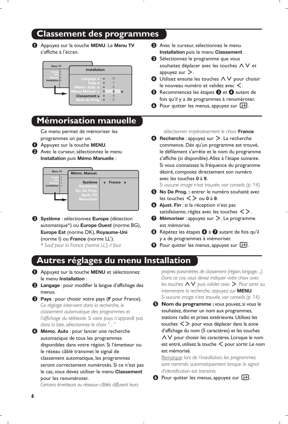 Philips Téléviseur à écran large User Manual | Page 8 / 172