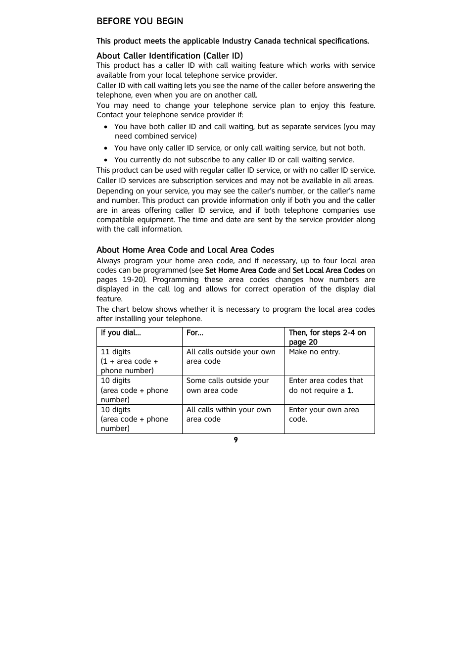 AT&T 265 User Manual | Page 11 / 36