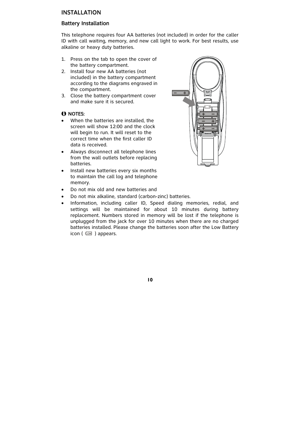 AT&T 265 User Manual | Page 12 / 36