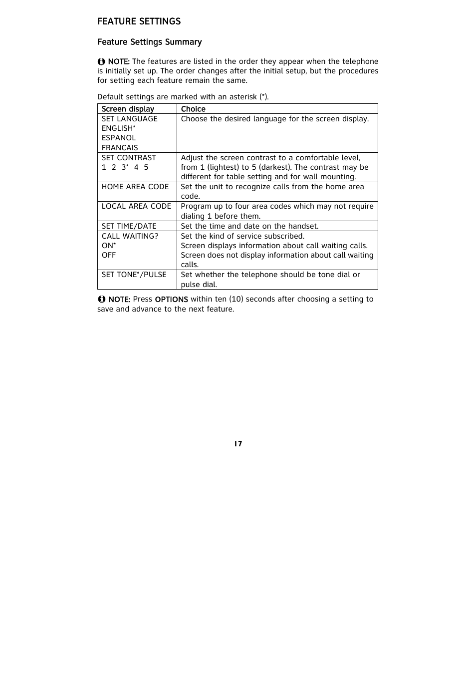 AT&T 265 User Manual | Page 19 / 36