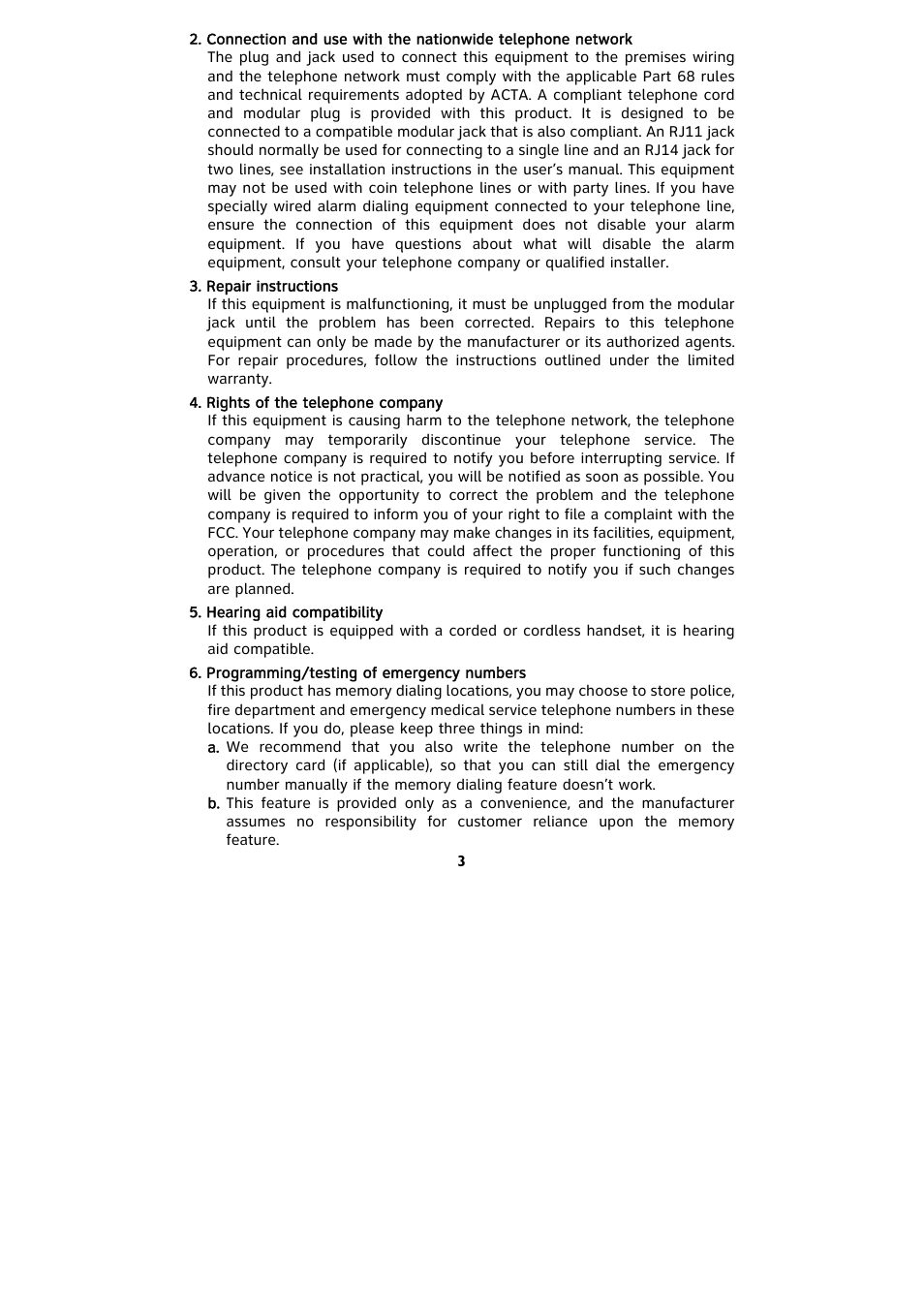 AT&T 265 User Manual | Page 5 / 36
