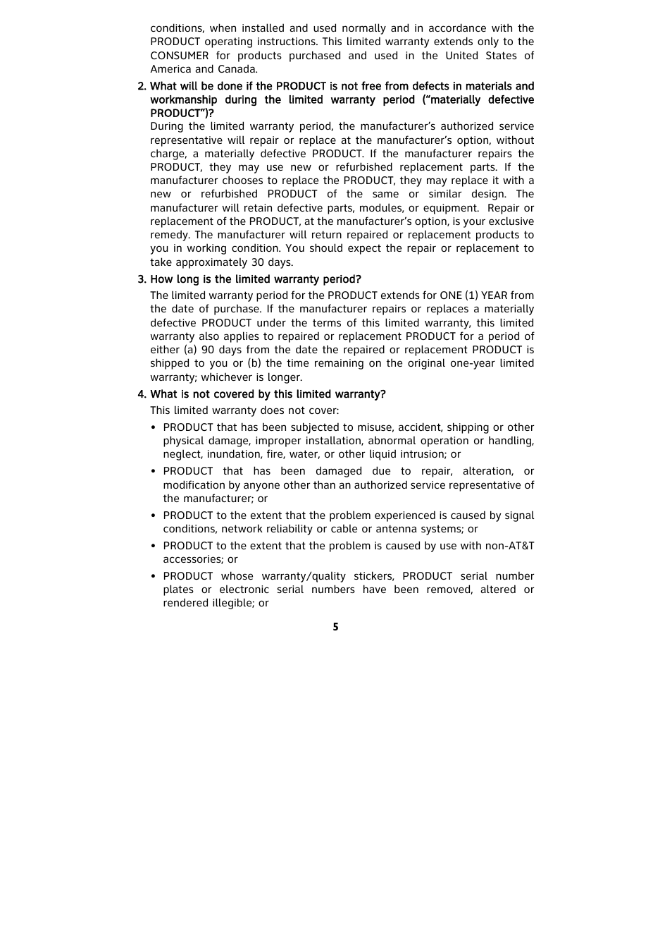 AT&T 265 User Manual | Page 7 / 36