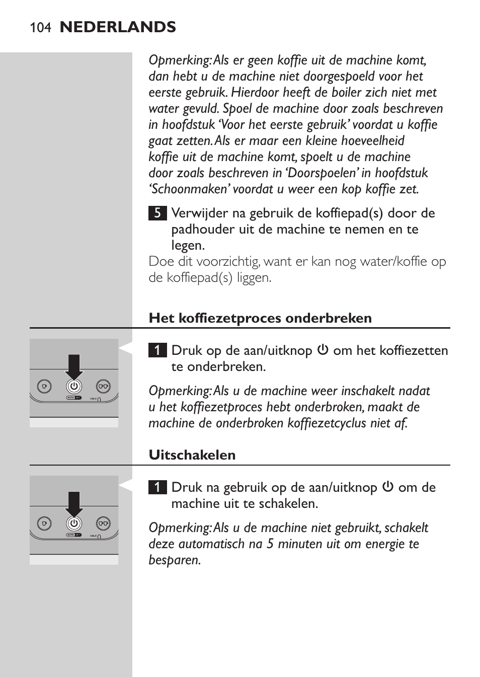 Philips SENSEO® Machine à café à dosettes User Manual | Page 104 / 122