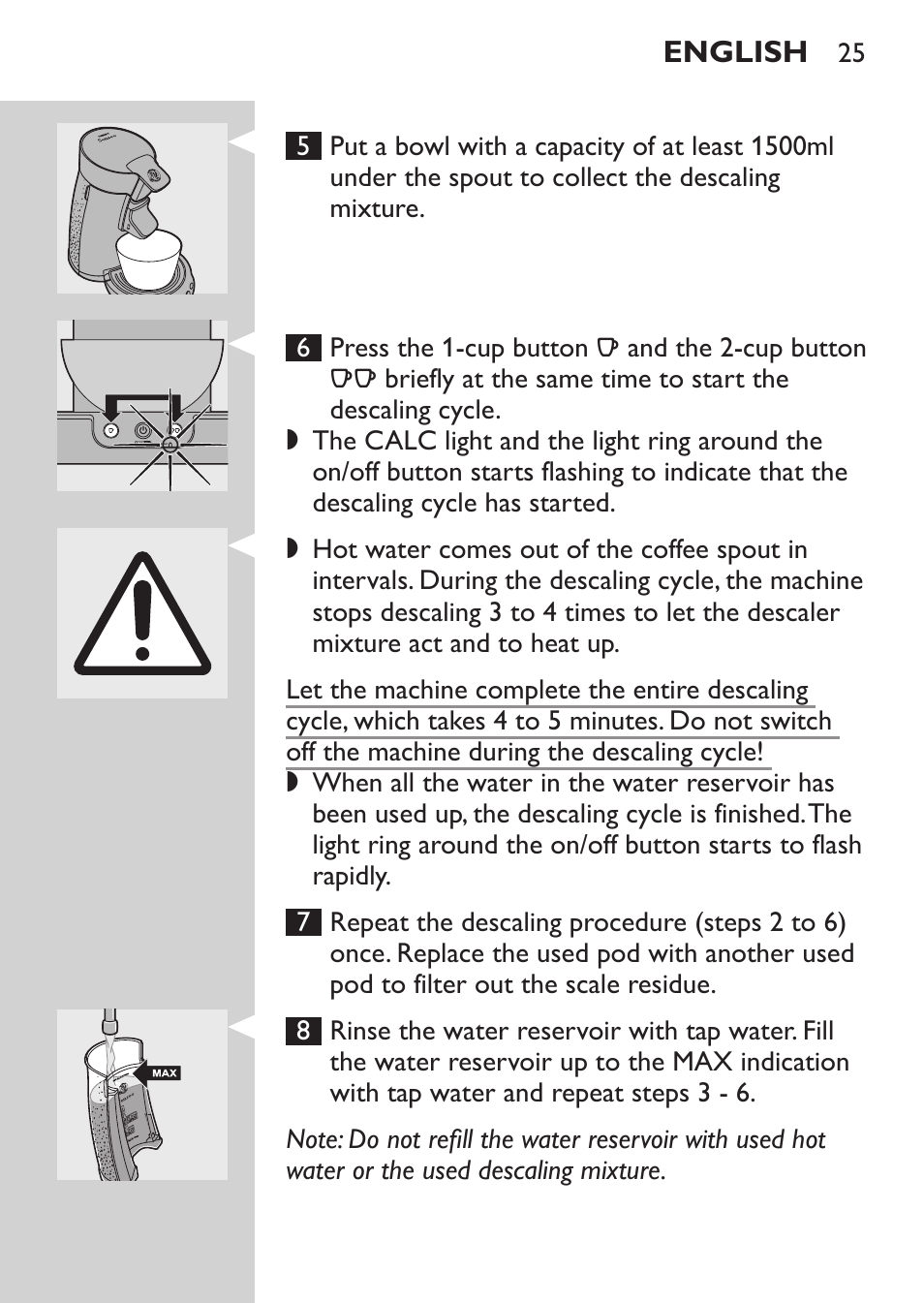 Philips SENSEO® Machine à café à dosettes User Manual | Page 25 / 122
