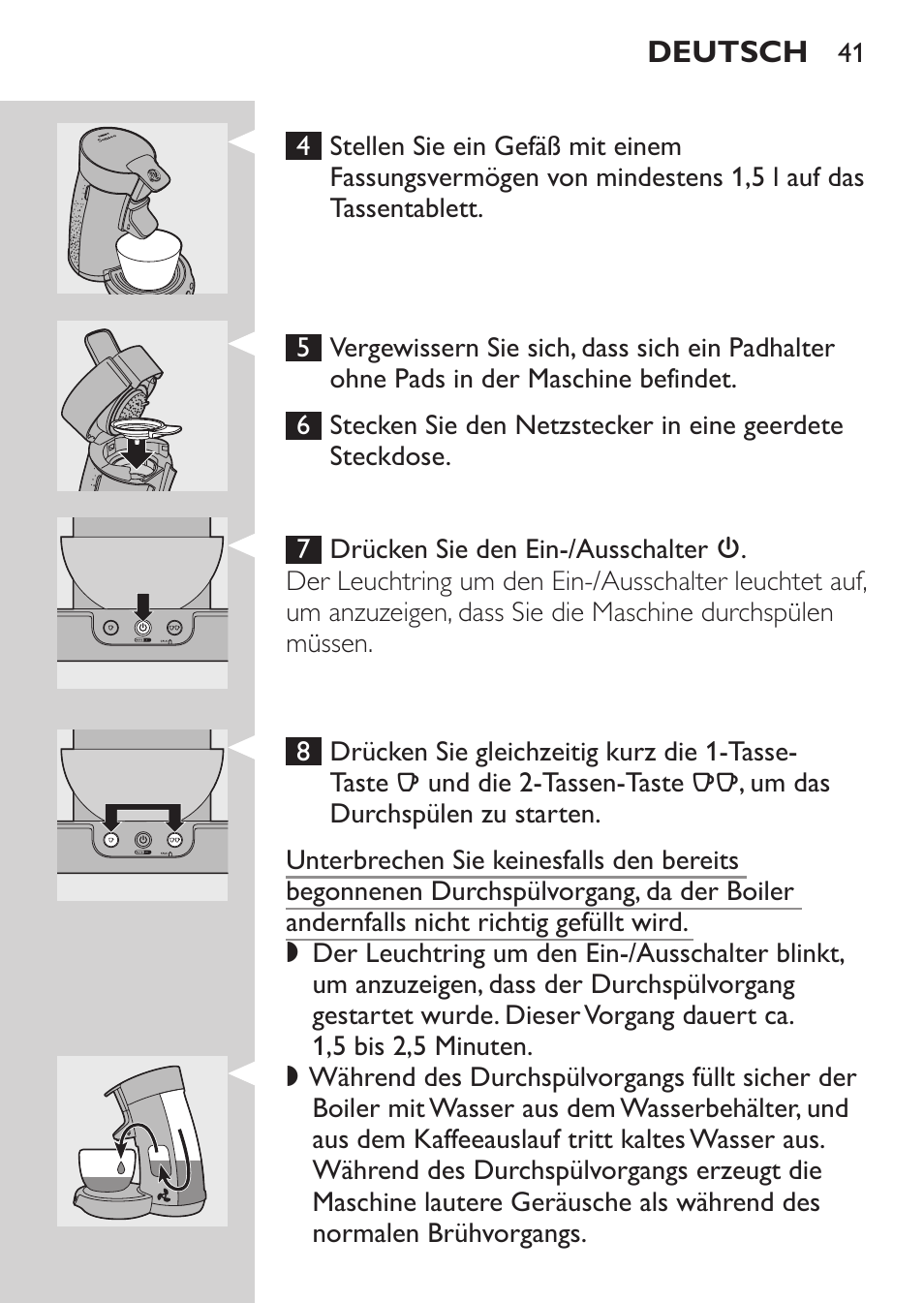 Philips SENSEO® Machine à café à dosettes User Manual | Page 41 / 122