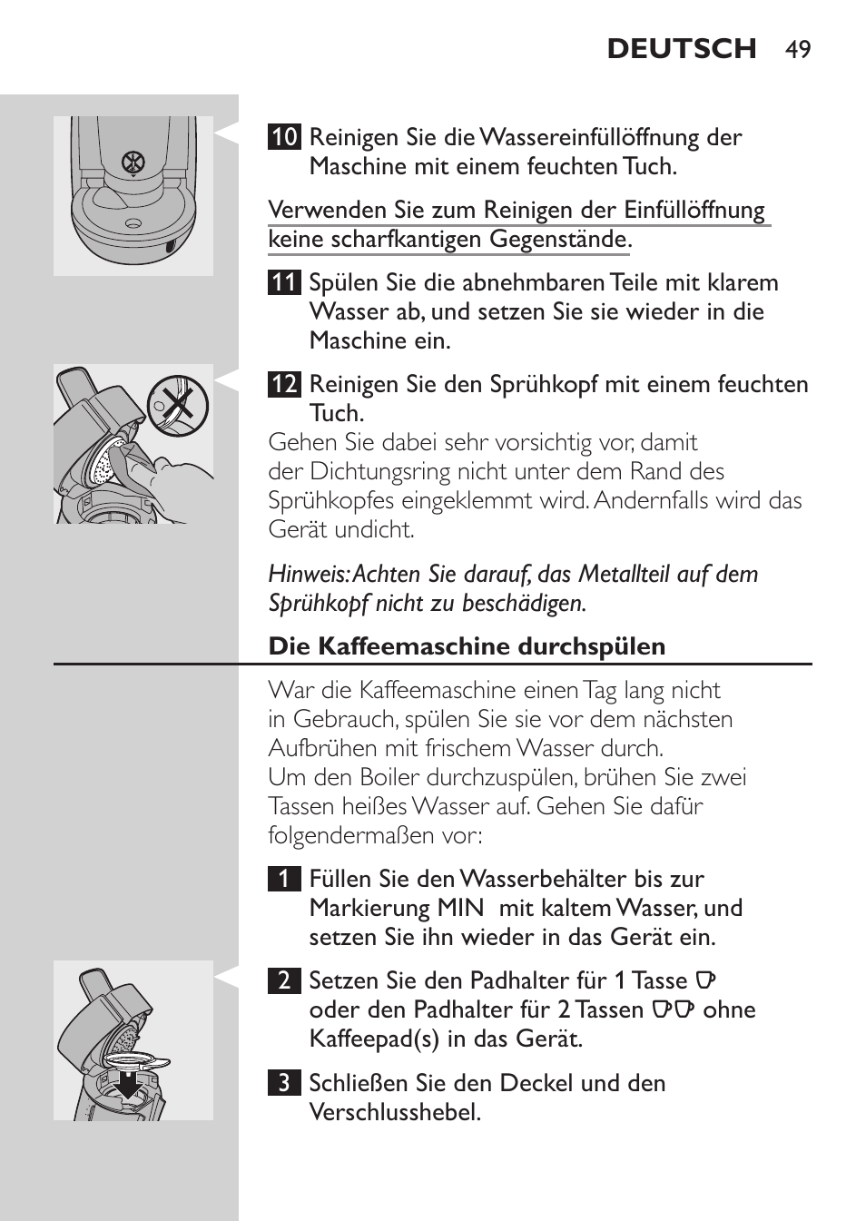 Philips SENSEO® Machine à café à dosettes User Manual | Page 49 / 122