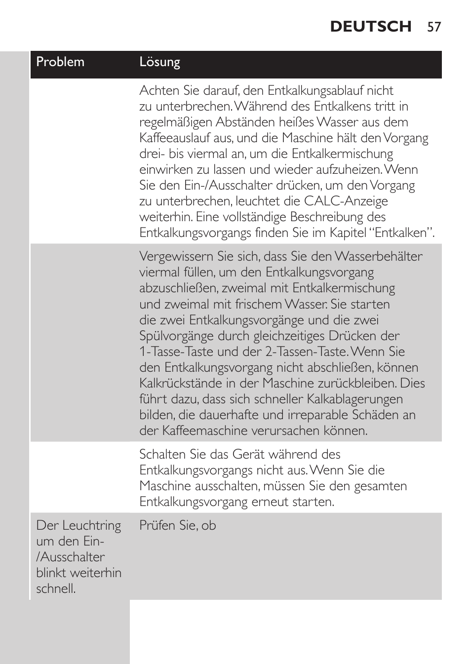 Philips SENSEO® Machine à café à dosettes User Manual | Page 57 / 122