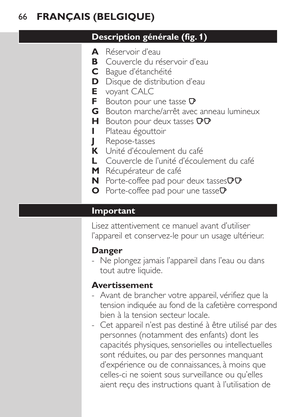 Philips SENSEO® Machine à café à dosettes User Manual | Page 66 / 122